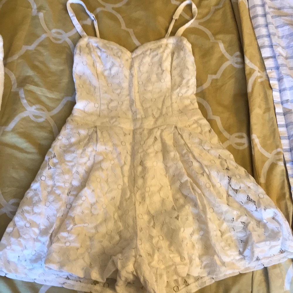 White lace romper